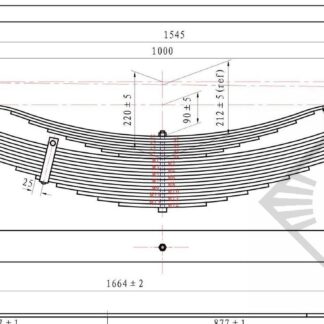 Blattfeder hinten 22 Lagen IFA W50 IFA W50 Fahrwerk 1316907 1.jpeg