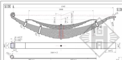 Blattfeder hinten 22 Lagen IFA W50 IFA W50 Fahrwerk 1316907 1.jpeg